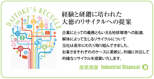 経験と研鑽に培われた大徳のリサイクルへの提案